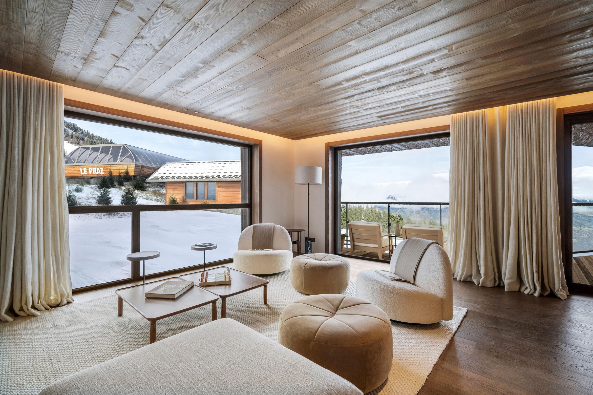 Views of Courchevel from the minimalist and modern Apartment Alta 