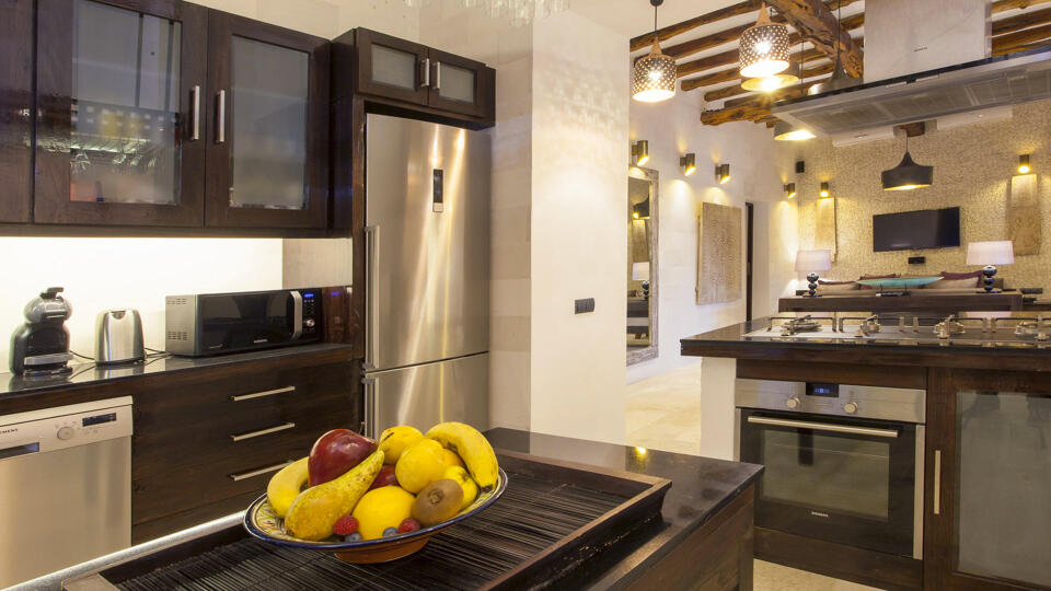 Interior of luxury holiday villa rental Can Ribes in Ibiza