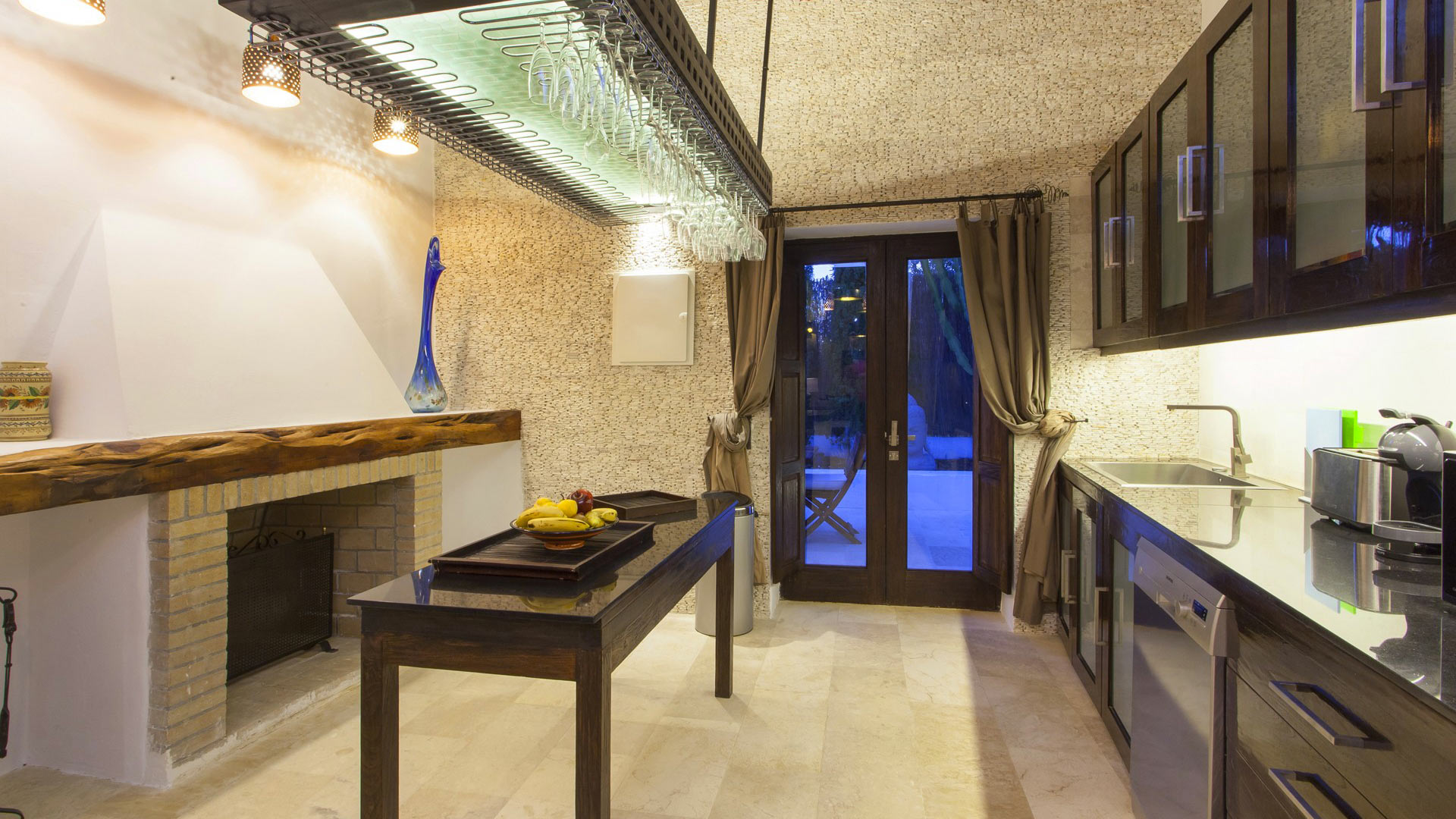 Interior of luxury holiday villa rental Can Ribes in Ibiza