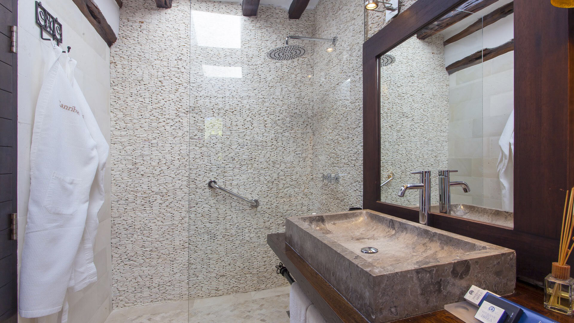 Interior of luxury holiday villa rental Can Ribes in Ibiza