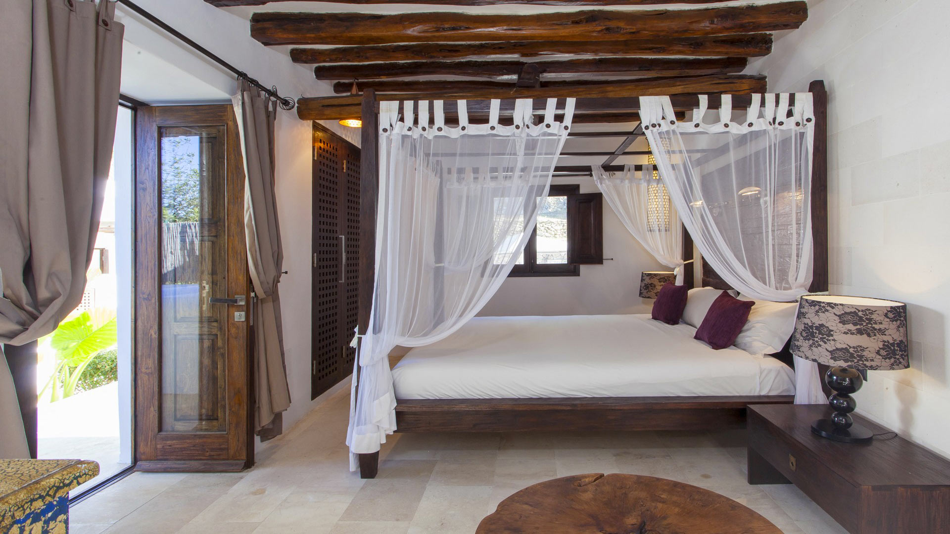 Interiors of Can Ribes - a luxury holiday rental in Ibiza