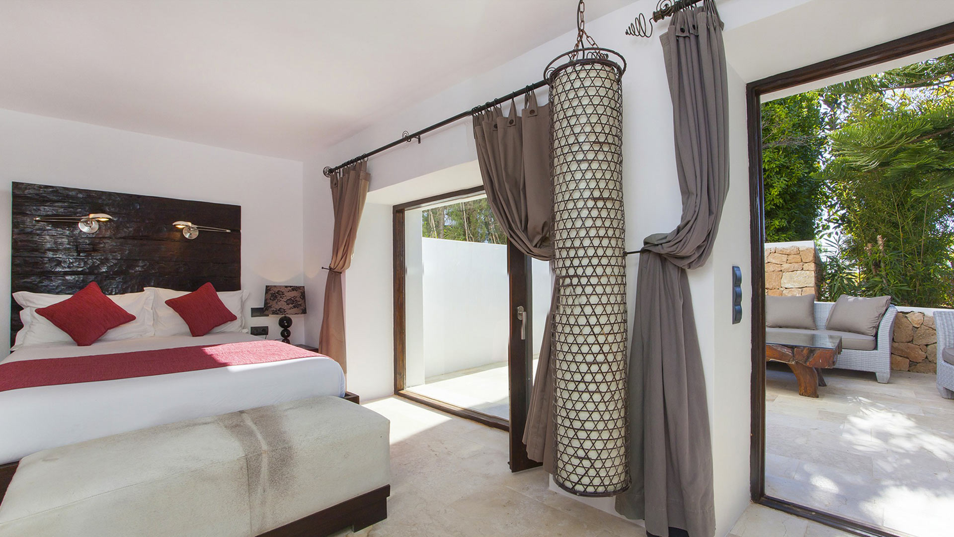 Interiors of Can Ribes - a luxury holiday rental in Ibiza