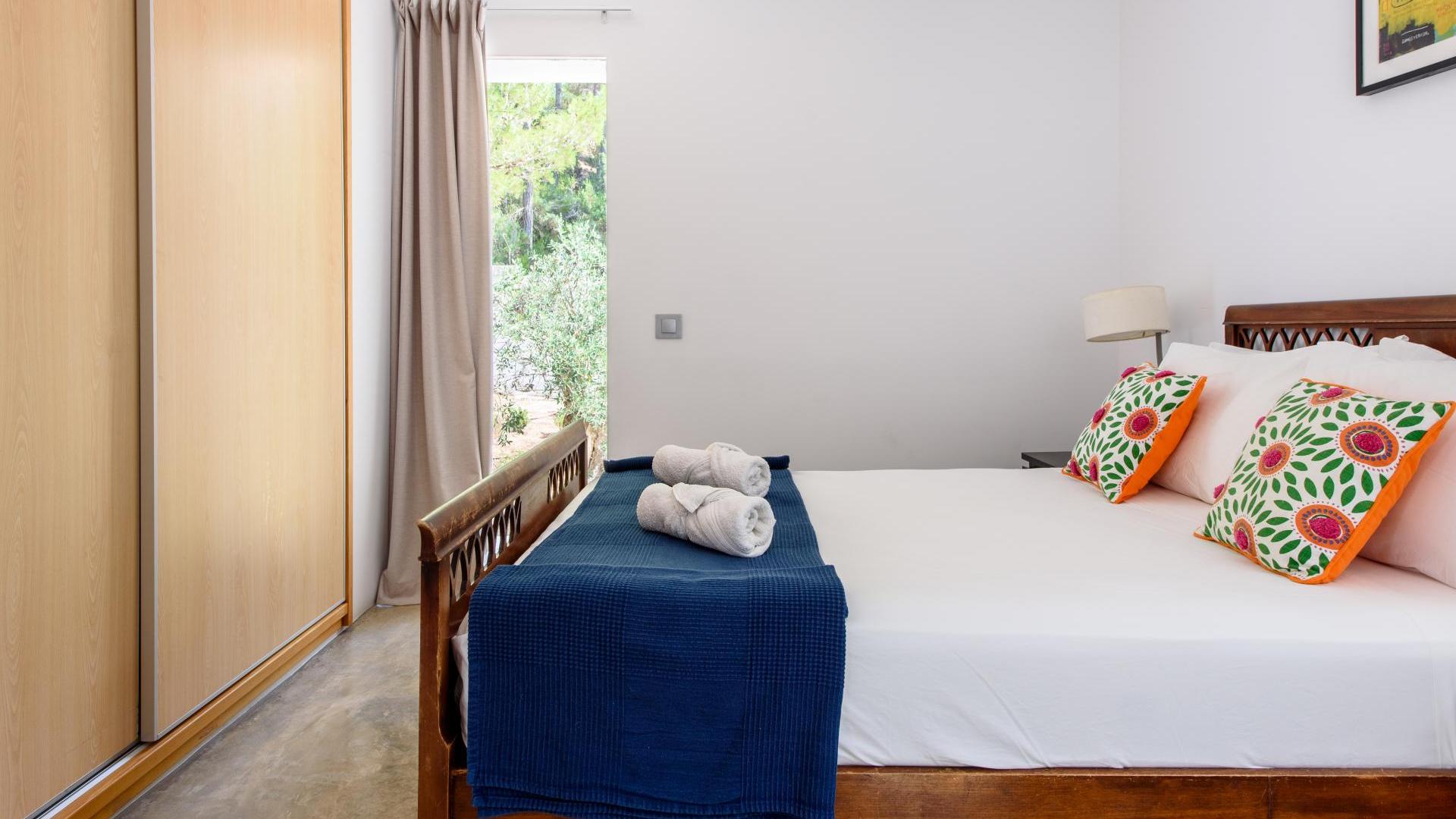 Bedroom with storage in Villa Fabrik in Ibiza