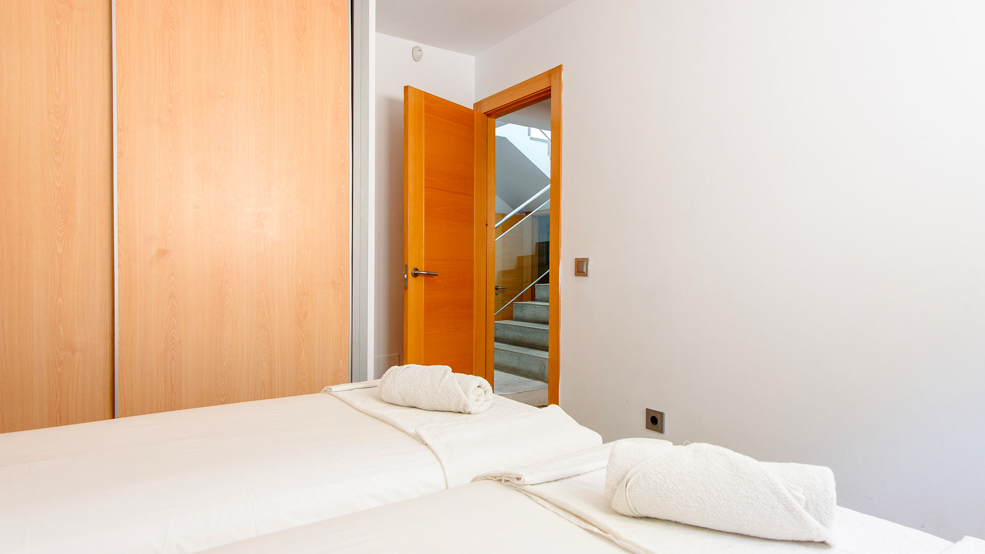 Spacious bedroom at Villa Fabrik in Ibiza