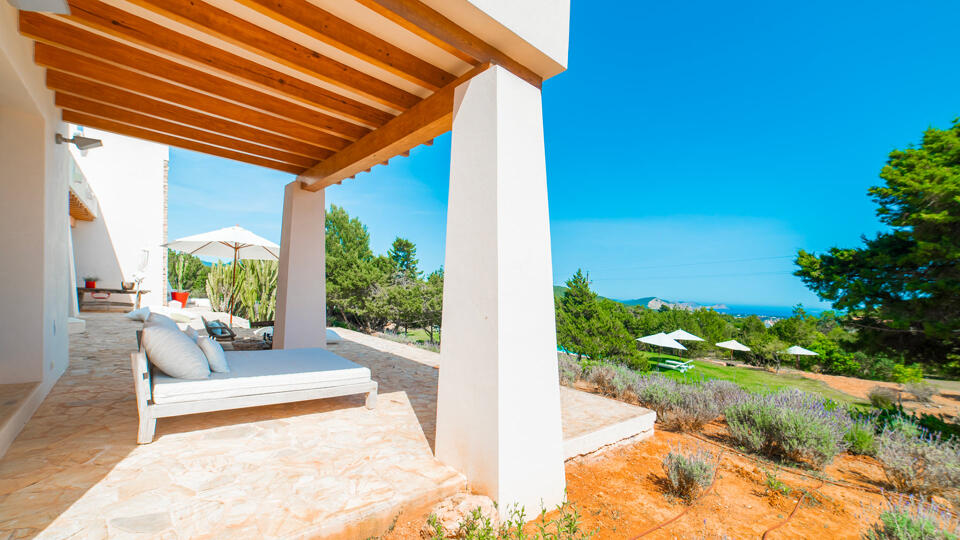 Exterior view of Ses Boques - luxury villa rental in Ibiza