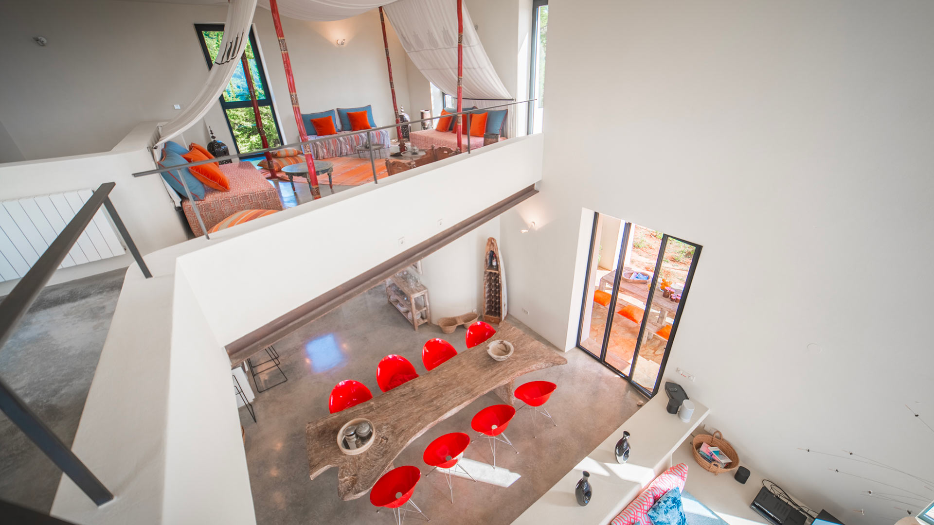 Interview view from luxury villa rental Ses Boques in Ibiza