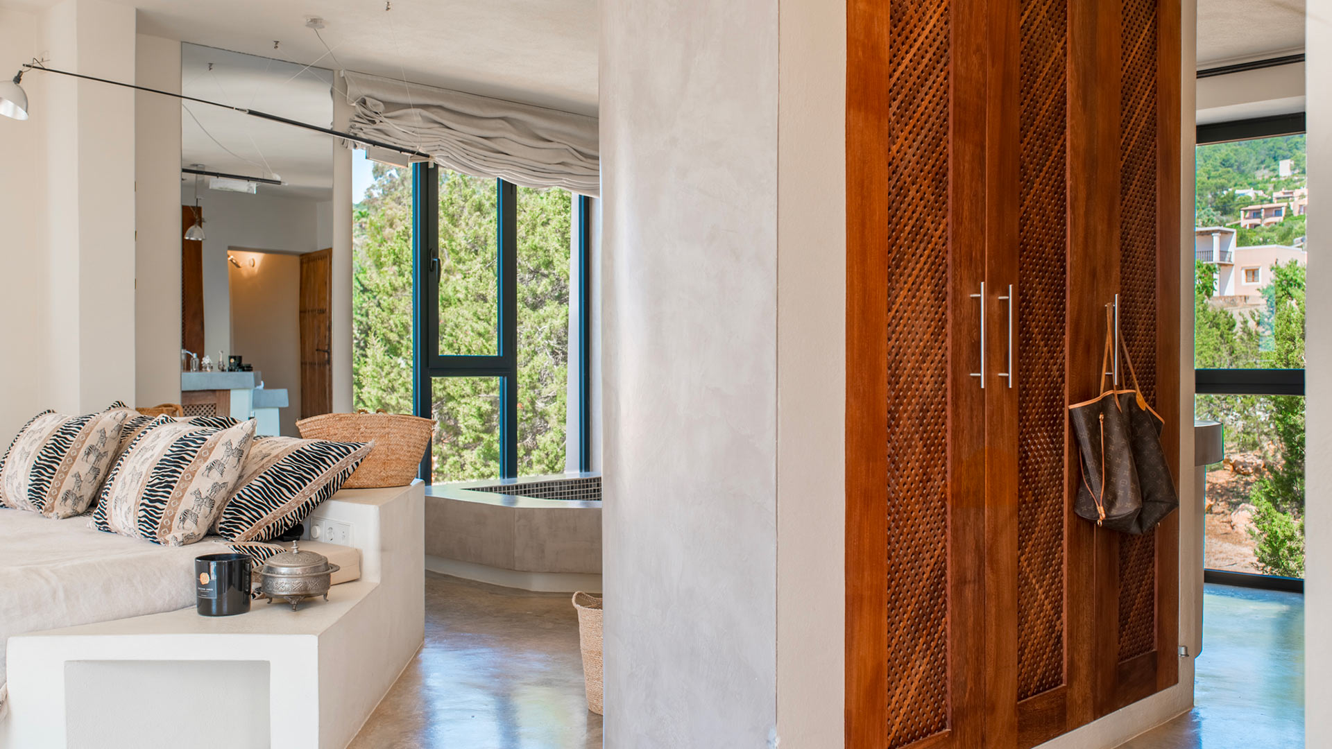 Interior of Ses Boques luxury villa rental in Ibiza