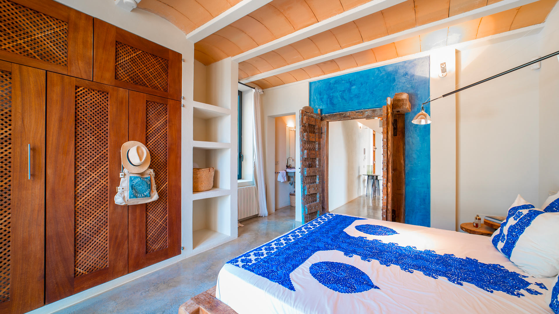 Interior of Ses Boques luxury villa rental in Ibiza