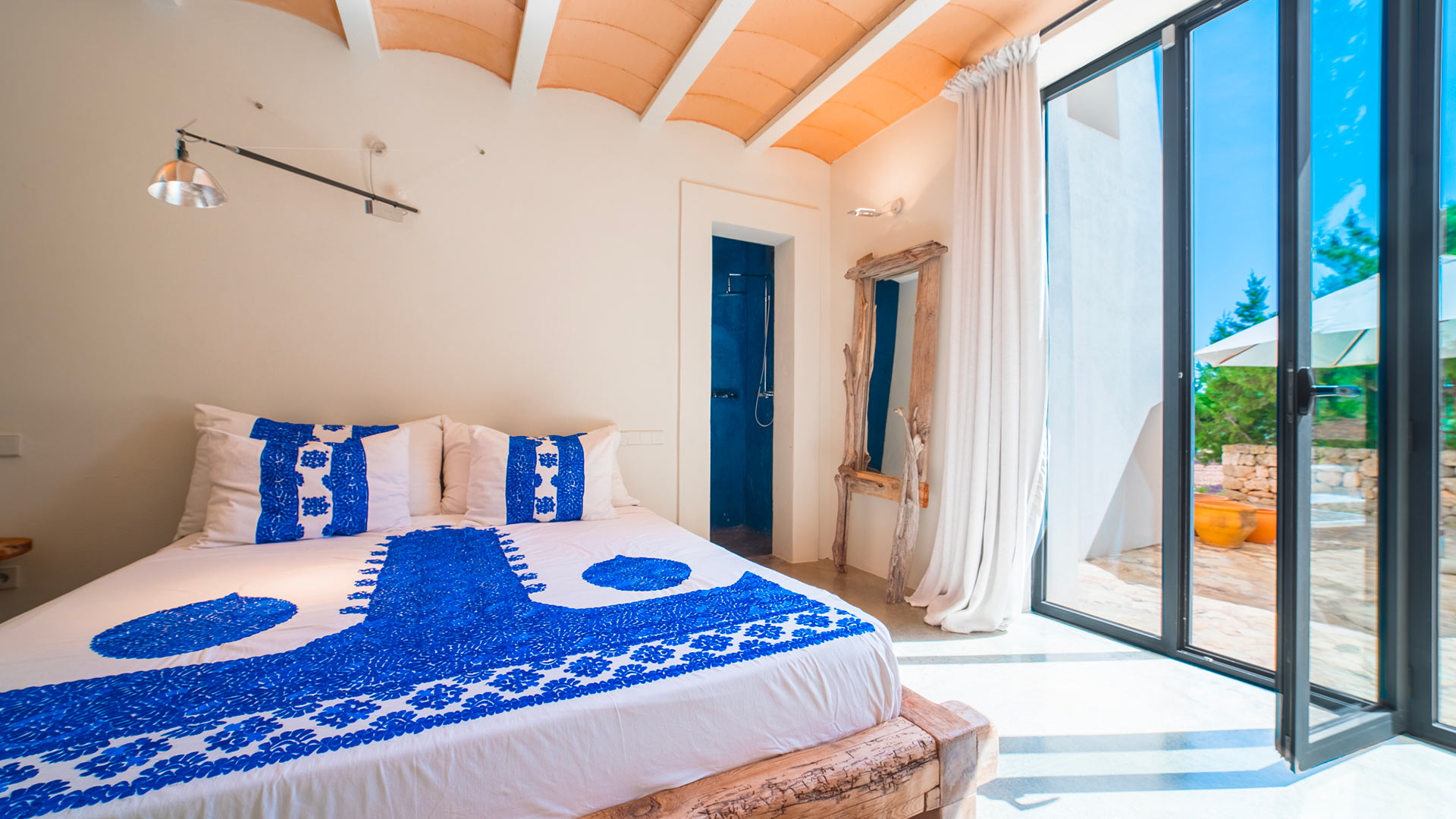 Interior of Ses Boques luxury villa rental in Ibiza