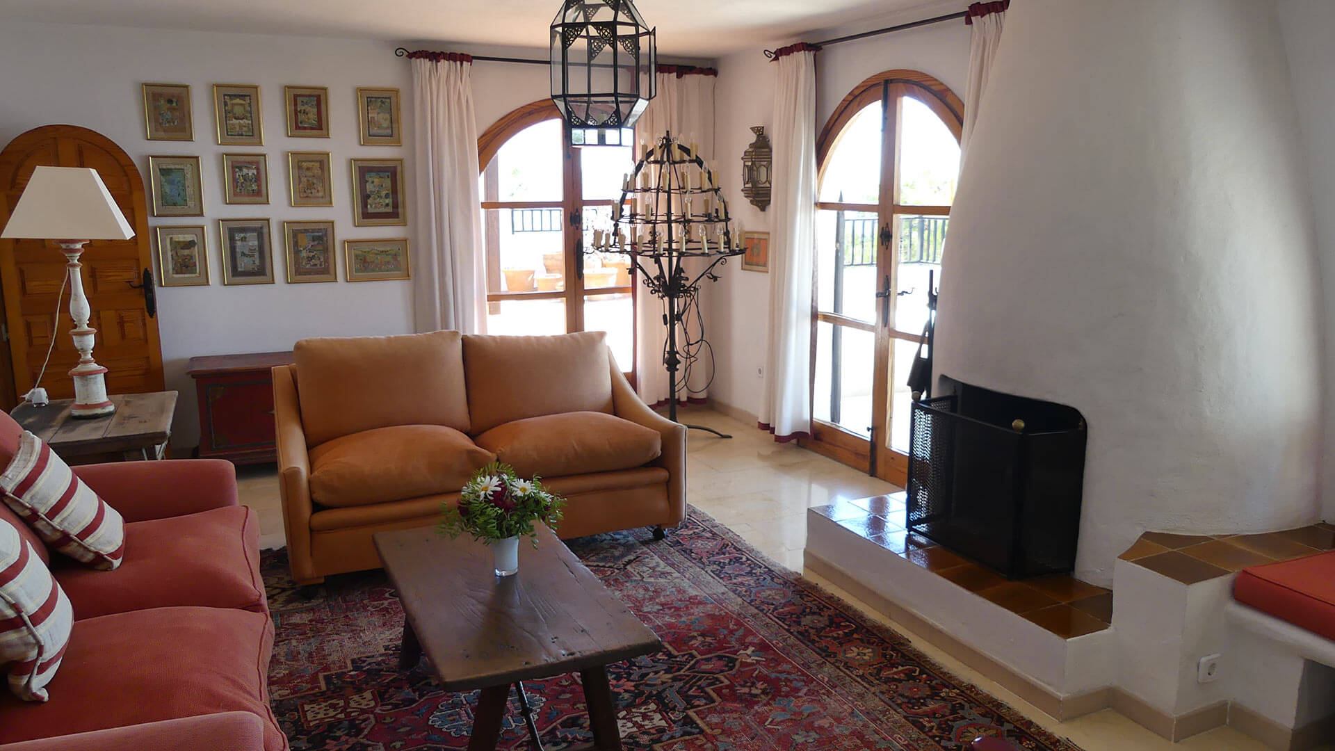 The relaxed and inviting living space at Villa Trillo in Ibiza