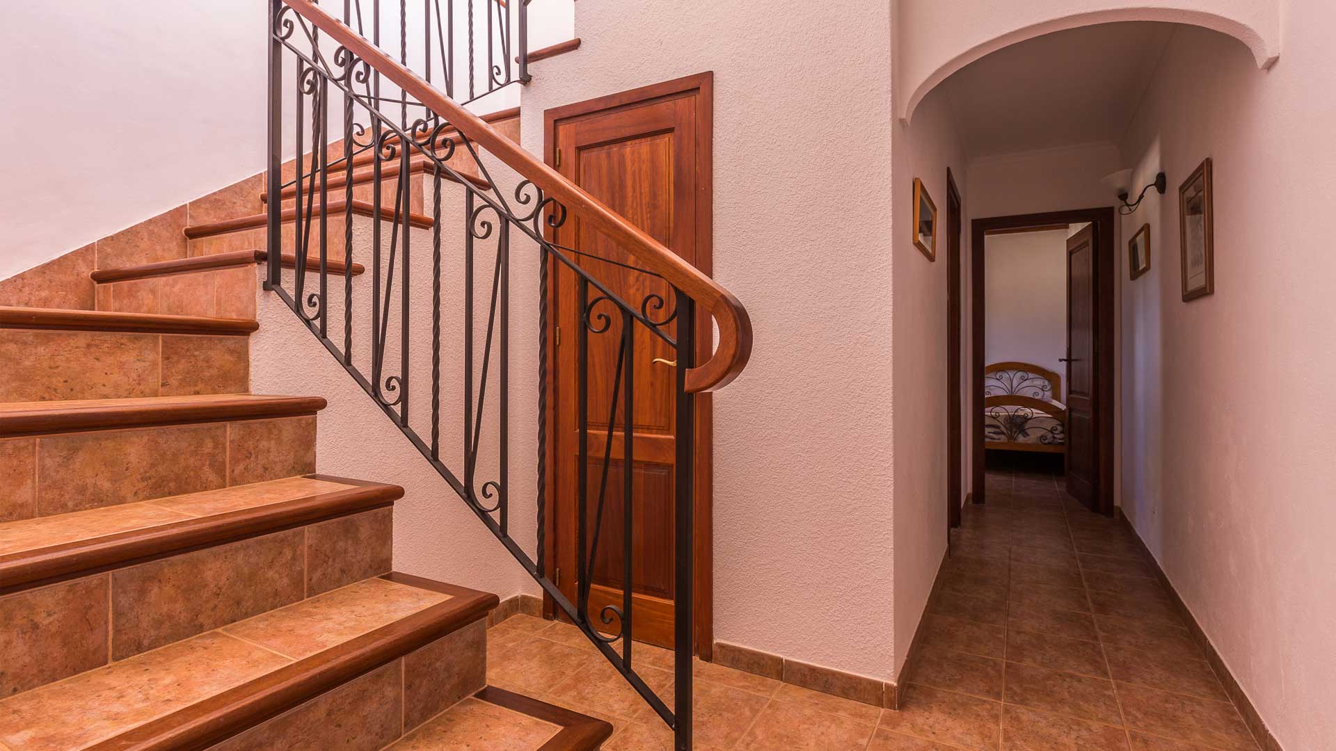 Hallway at Villa Es Canar in Ibiza