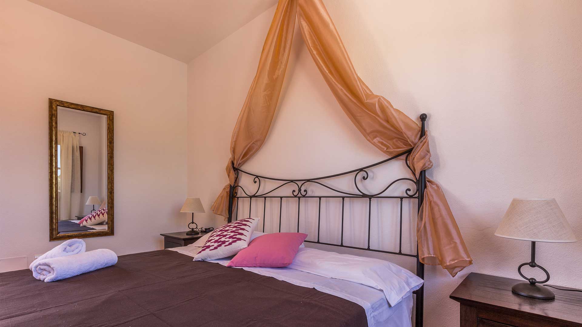 Large bedroom at Villa Es Canar in Ibiza 