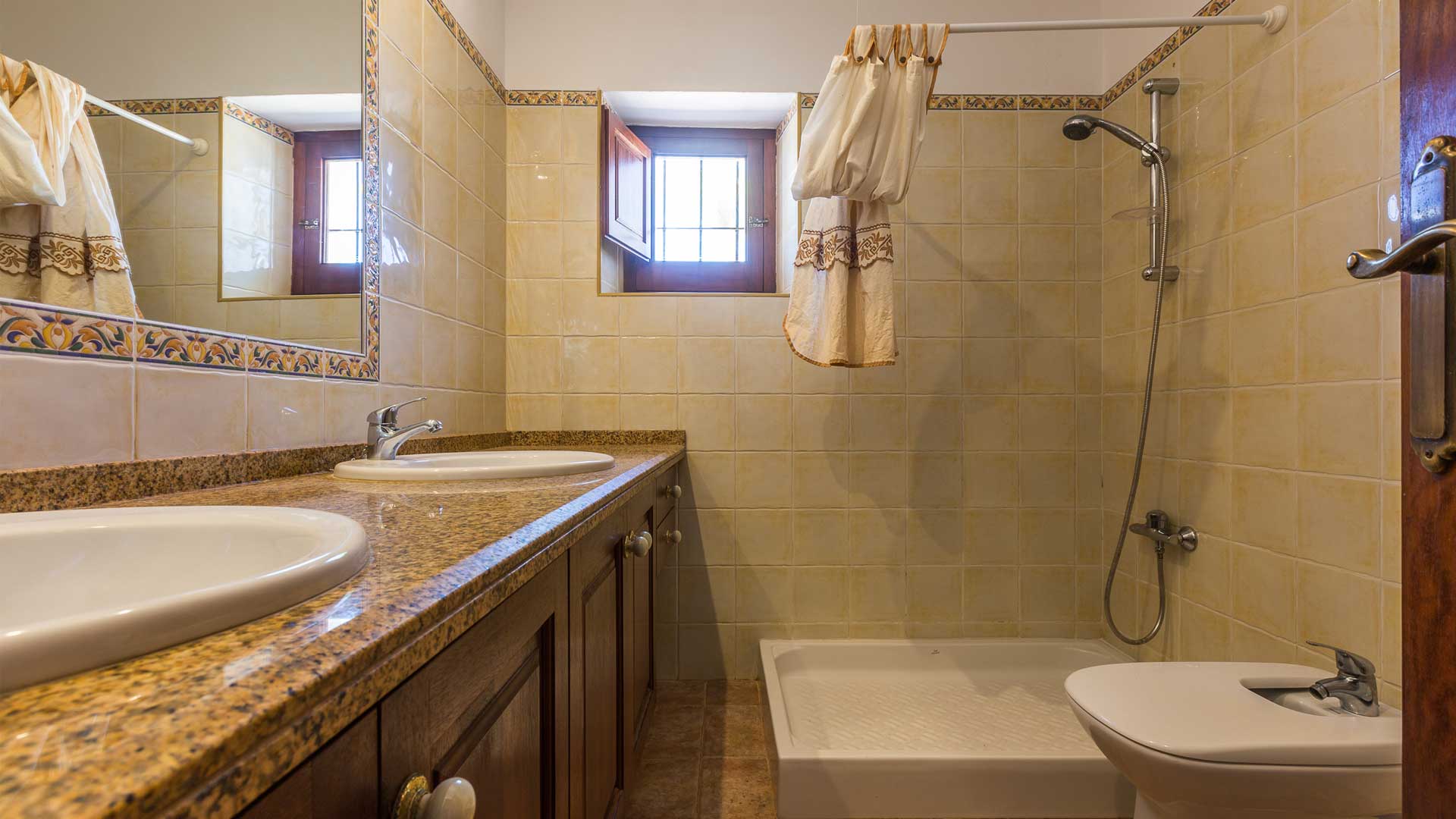 A bathroom oasis in the beautiful Villa Es Canar in Ibiza