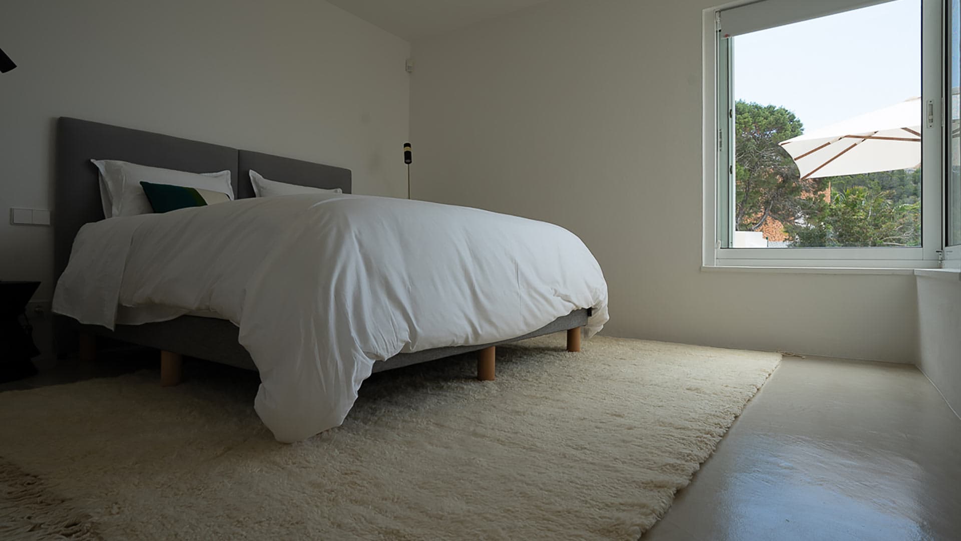 The view from one of the bedrooms at Villa Orizonia in Ibiza