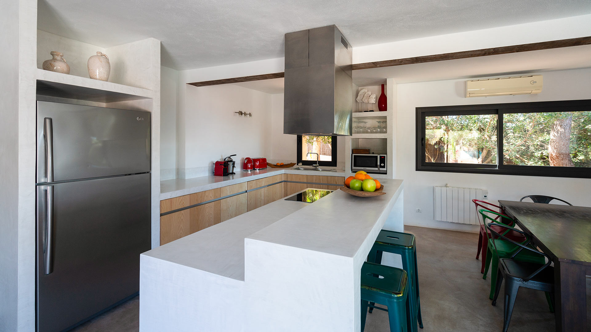 Large kitchen ideal for creating culinary delights at Villa Tiramar in Ibiza