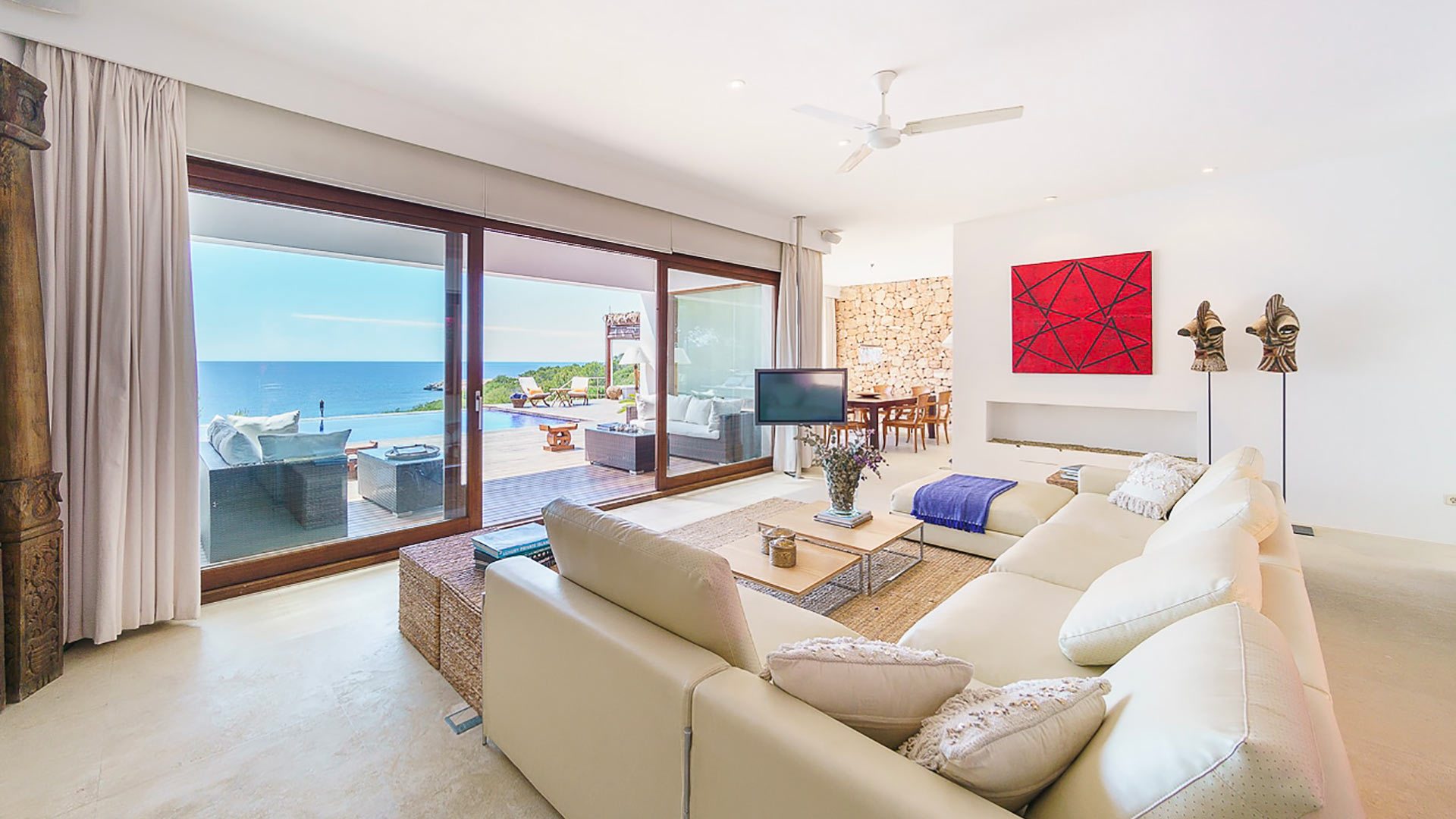Interior photo of Voramar - a luxury villa rental in Ibiza