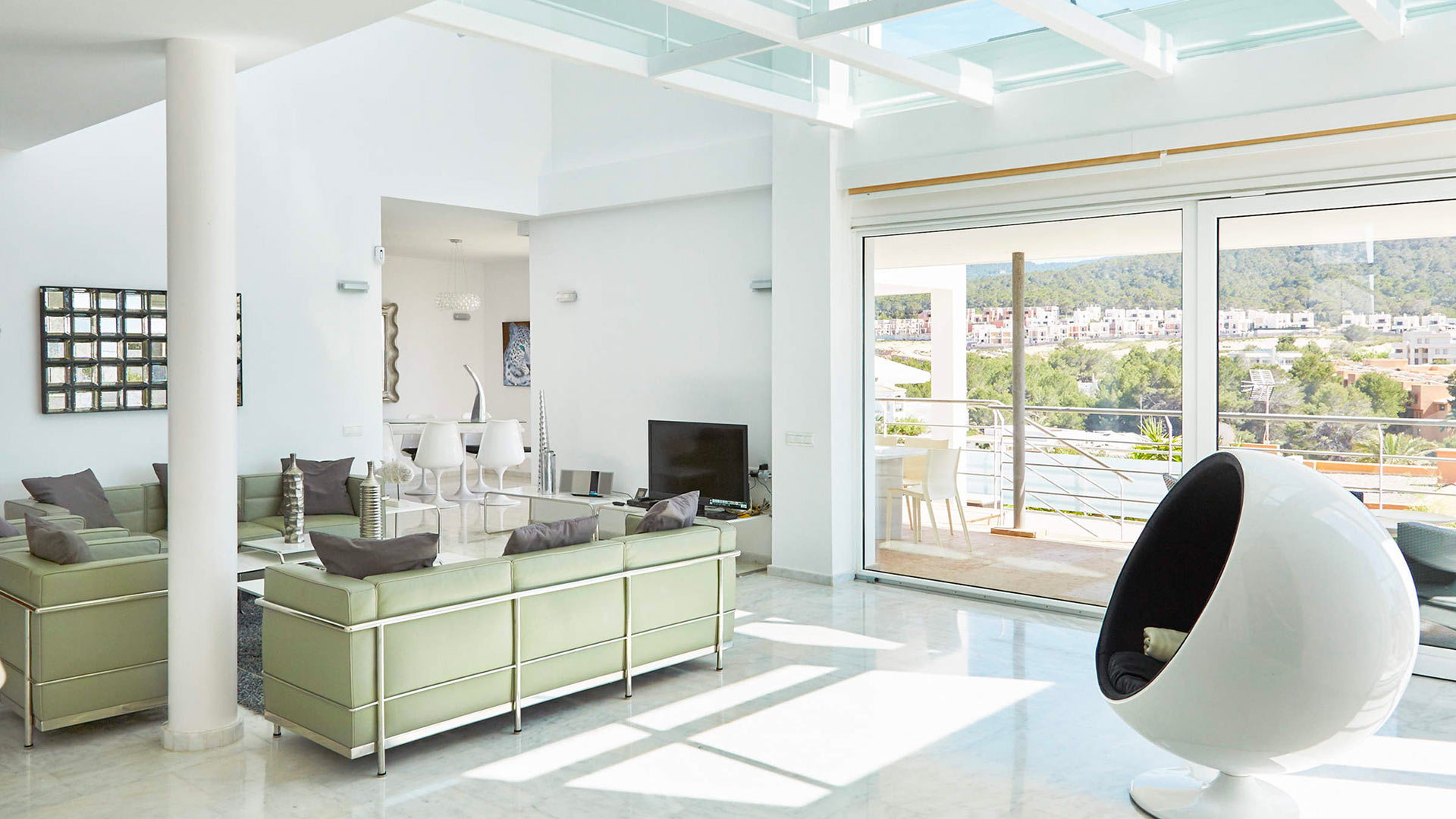 The incredible Ibiza view from luxury villa White Beach