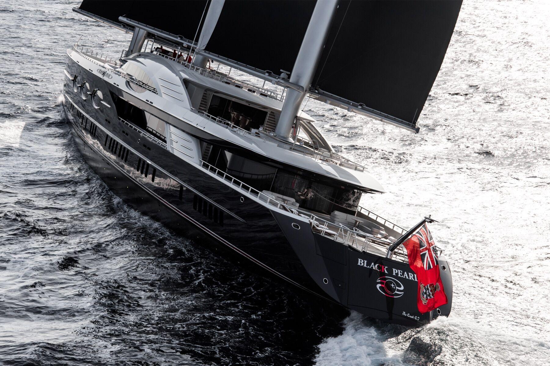 Sailing yacht Black Pearl in action