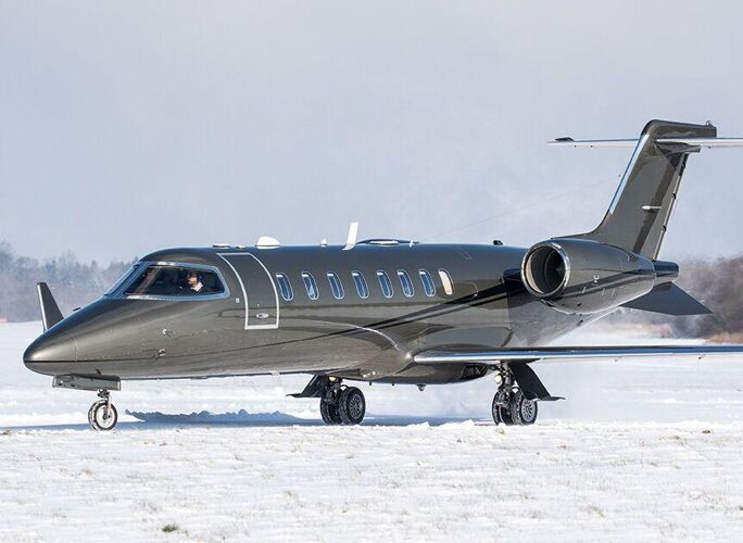 Bombarider Learjet 75 Charter Jet on Snow