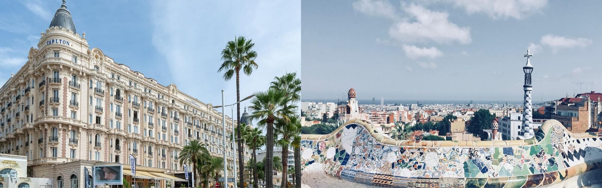 Aerial view from a Cannes to Barcelona private jet charter flight