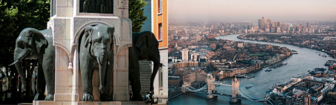 Aerial view from a Chambery to London private jet charter flight