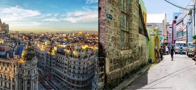 Aerial view of Madrid and Bridgetown