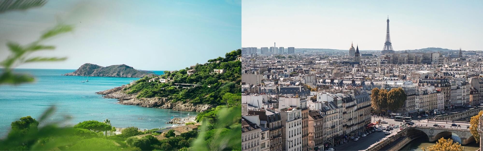 Aerial view from a Saint Tropez to Paris private jet charter flight